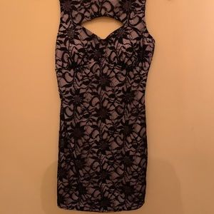 Black lace dress